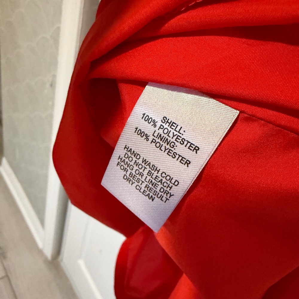 Lulus Joyful Red Orange Multi Stripe Tie-Back Mini Dress - Picture 8 of 8